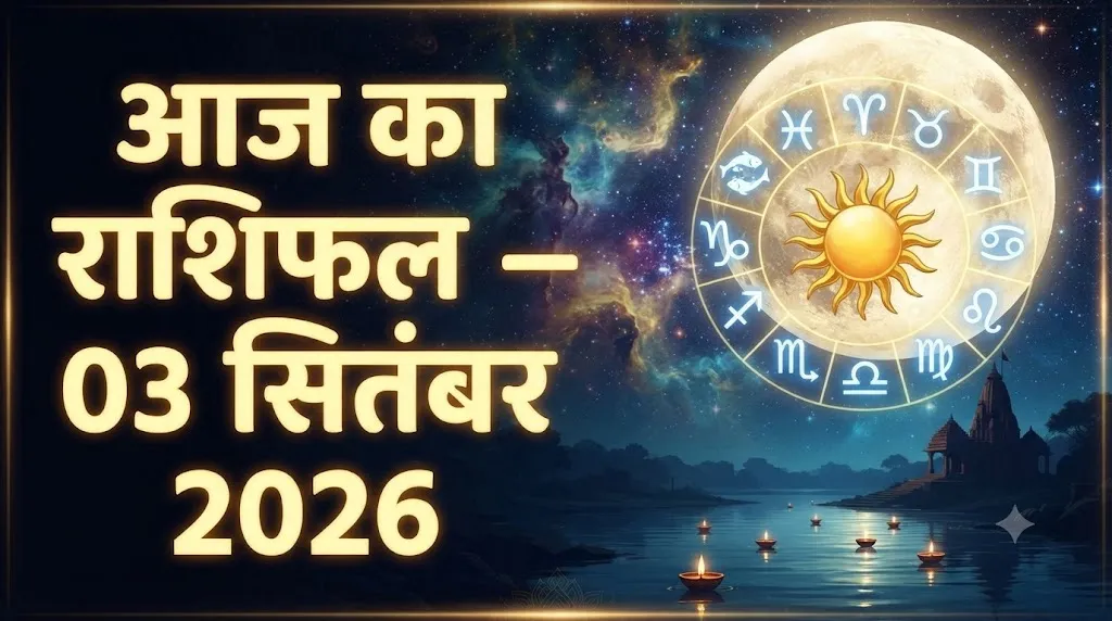 आज का राशिफल — 03 सितंबर 2026