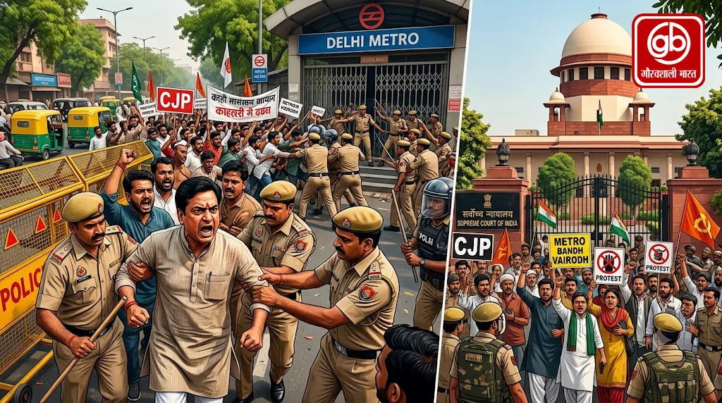 दिल्ली में CJP का आज फिर प्रदर्शन