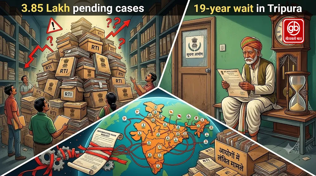 RTI के 21 साल पूरे, देश के 28 सूचना आयोगों में 3.85 लाख मामले लंबित