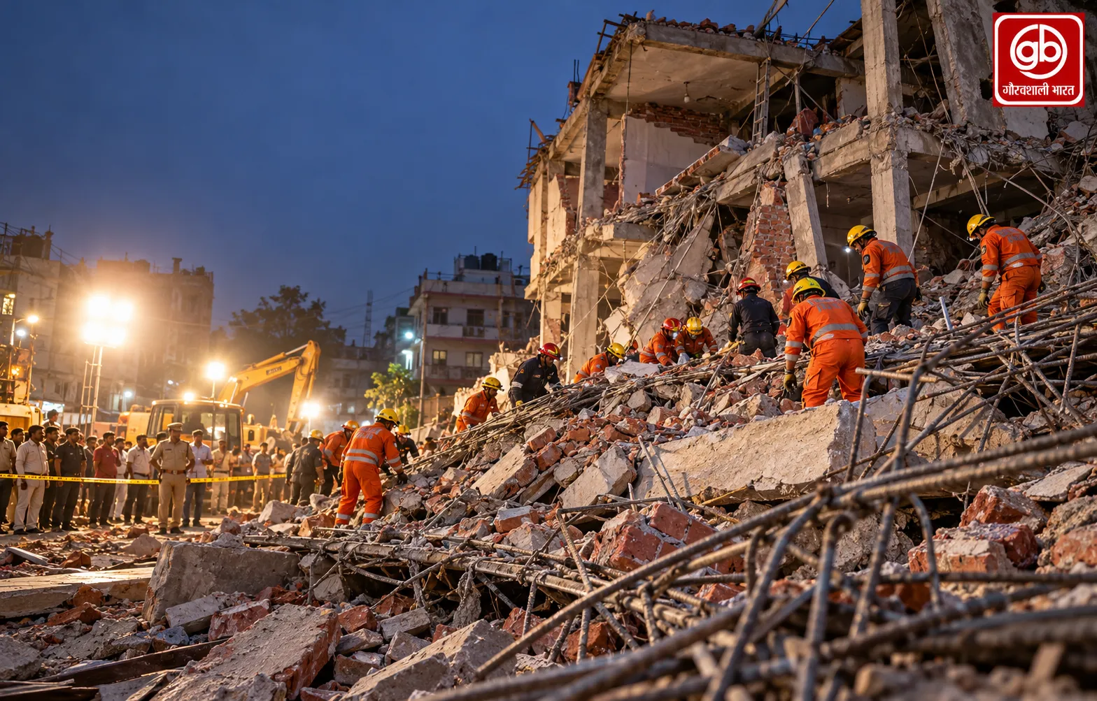 दिल्ली के हर्ष विहार में बड़ा हादसा, मकान गिरने से दो की मौत