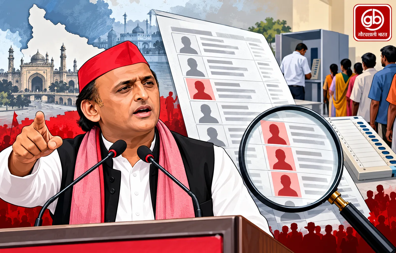 आजमगढ़ वोटर लिस्ट में बड़ा खुलासा, एक घर में 14 विकास यादव!
