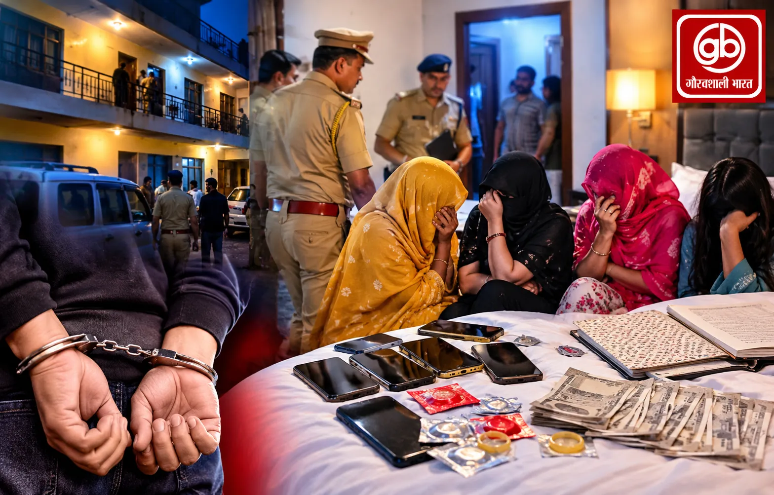 वाराणसी में गेस्ट हाउस पर पुलिस की दबिश, चार महिलाएं बरामद