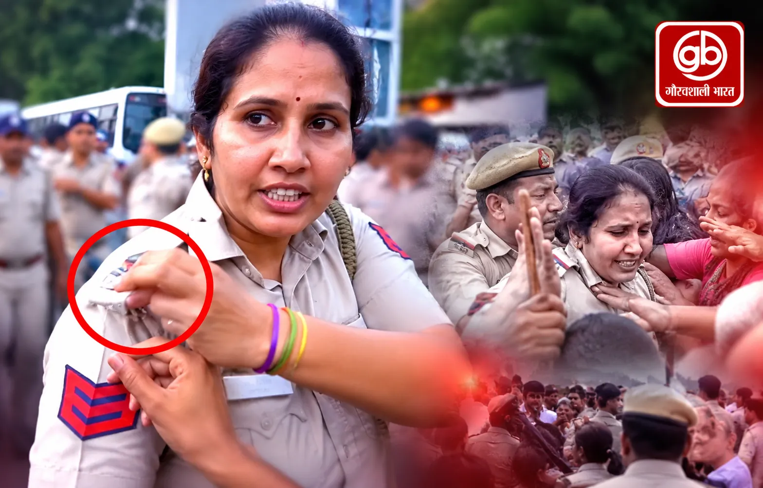 दिल्ली प्रदर्शन का नया वीडियो, महिला पुलिसकर्मियों का दर्द