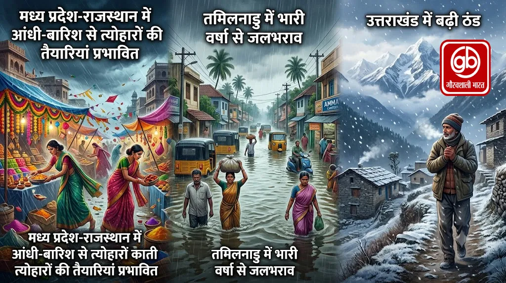 मध्य प्रदेश-राजस्थान में आंधी-बारिश से त्योहारों की तैयारियां प्रभावित