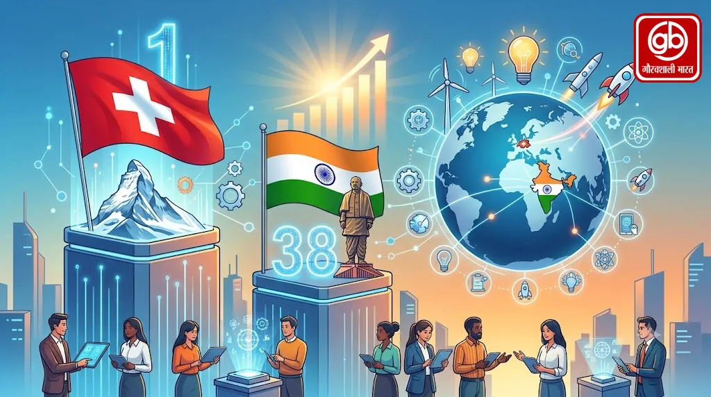 भारत 38वें स्थान पर बरकरार, स्विट्जरलैंड लगातार 16वीं बार शीर्ष पर