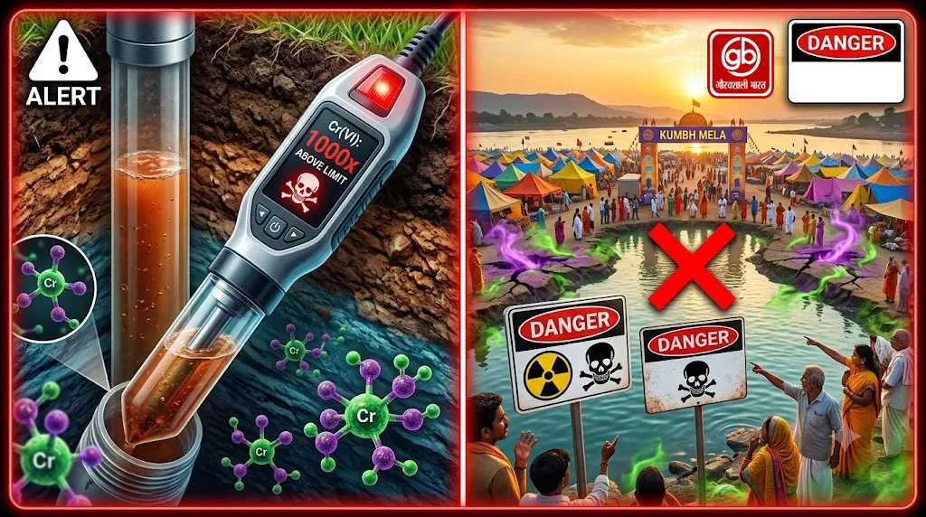 नासिक कुंभ मेला स्थल के पास भूजल में मिला जहरीला क्रोमियम-6